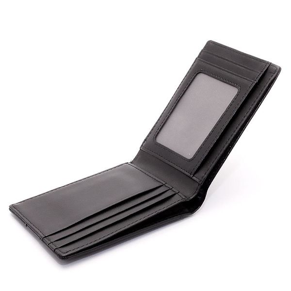 Ohut Elegantti Kaksinkertainen Vaakuna - Musta black Konstläder