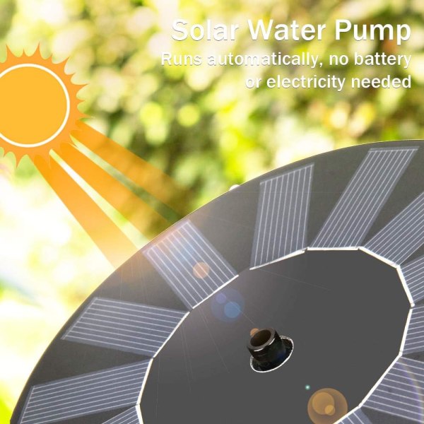 Solar Fountain, Solar Pond Pump Outdoor Water Pump Solar Pump