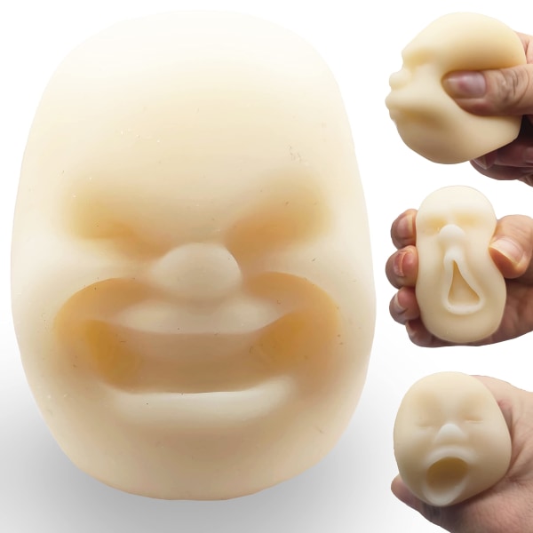 Squishy Fidget Sensorisk Stress Menneskelig Ansikt Leker for Voksne Tenåringer