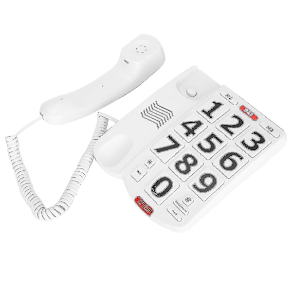 Fastnettelefon til ældre med store knapper Cor telefon til hørehæmmede ældre