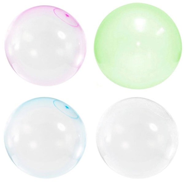 2-pakning Jelly Balloon Bubble Ball, oppblåsbar vannball i myk gummi - WELLNGS