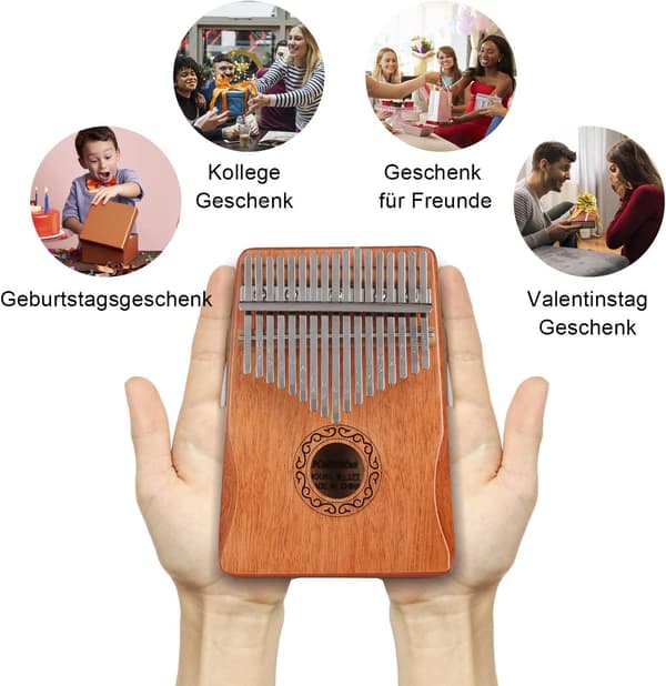Professionel Kalimba Tommelfingerklaver 17 Tangenter Tommelfingerklaver, Gaver-FA-