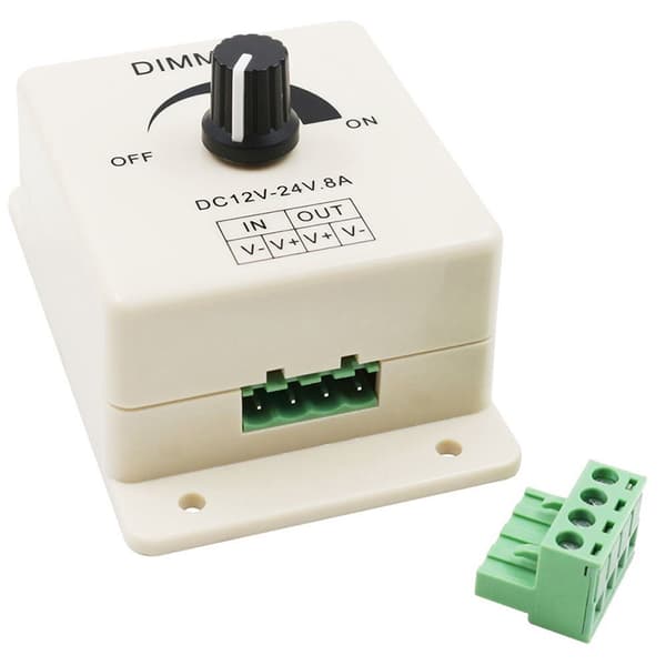 12V 8A Monokrom LED Dimmerbryter Manuell Kontroll-FA-