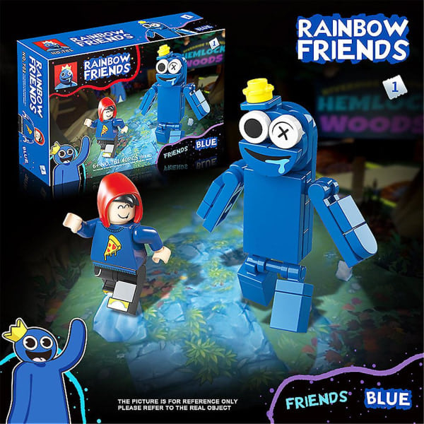 Roblox Rainbow Friends Døre Gyser Spil Byggeklodser Figur Saml Model Mursten Legetøj Til Børn Fødselsdagsgave