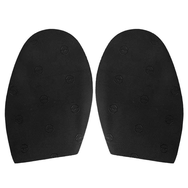 1 Pair Shoe Repair Rubber Soles Durable Rubber Heels Non-slip Outsoles (Black)-FA-