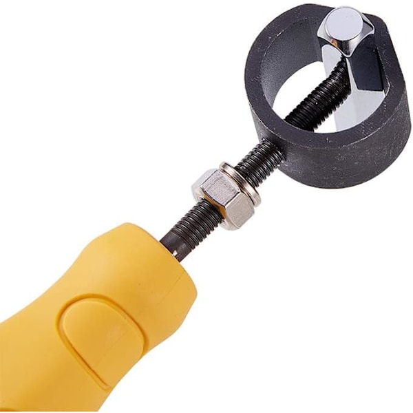 Stans- og mejselholder, Universal Holder stempler op til 15 mm i diameter med hvidt gummihåndtag til metalbearbejdning