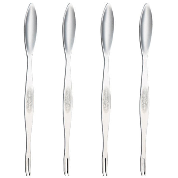 Krabbeg gaffel i rustfritt stål 4 stk Krabbe Spiseverktøy Krabbe Klo Krabbenål Husholdningsfisk og skalldyr Skrellet hårete krabbe Tilbehør A Large 20cm Silver