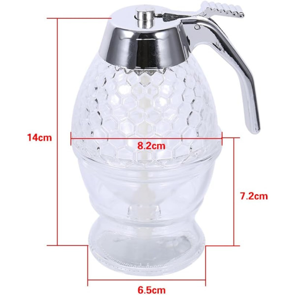 Transparent akryl honningdispenser