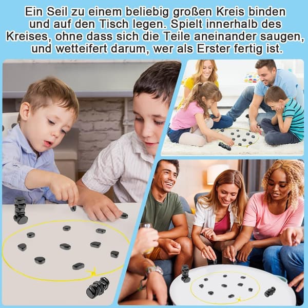 Magnetisk skakbræt - Magnetisk skak, sæt, rejse-FA-