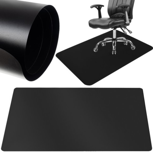 Golvskydd Matta för Stol / Stolsmatta - 90x130cm black 617