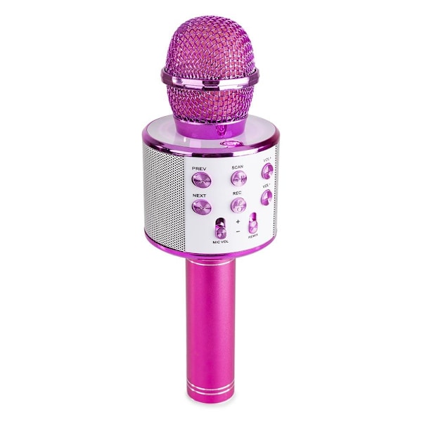 Karaoke mikrofon med højttaler og Bluetooth pink 320