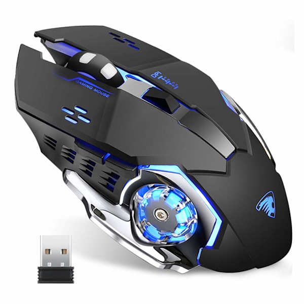 T85 Ladattava Langaton Pelihiiri, 2.4G Usb Led Langaton