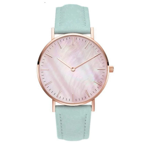 Nyt Mode Enkelt Ur Dameure Casual Dame Læder Kvartsur Ur Kvinder Relogio Feminino Zegarek Damski Green(.605)