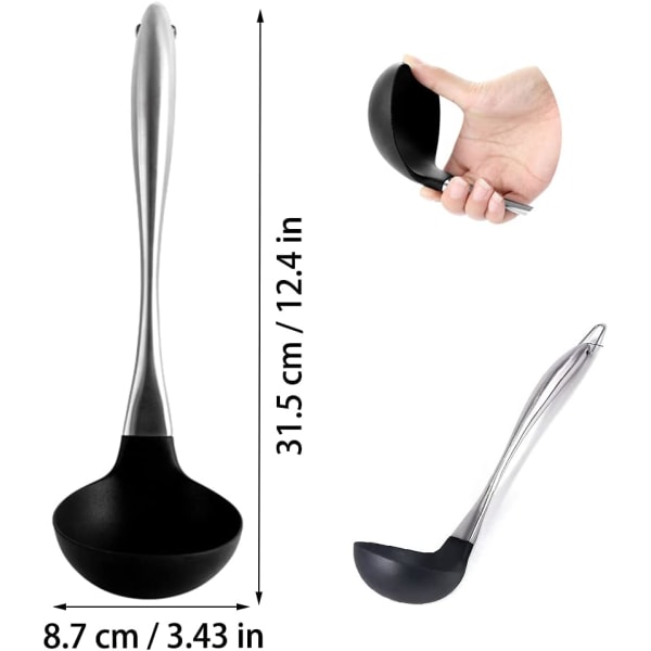 Soppslev, livsmedelsgodkänd silikonslev, matlagningssked för kit