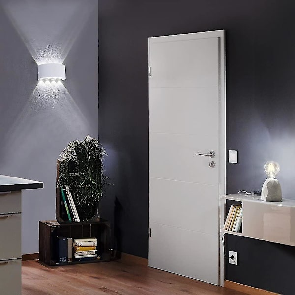 8w led seinävalaisin - sisä- ja ulkoseinävalaisin Ip65 säädettävä ylös ja alas seinävalaisin valkoinen kotiin makuuhuoneeseen olohuoneeseen eteiseen portaikkoon