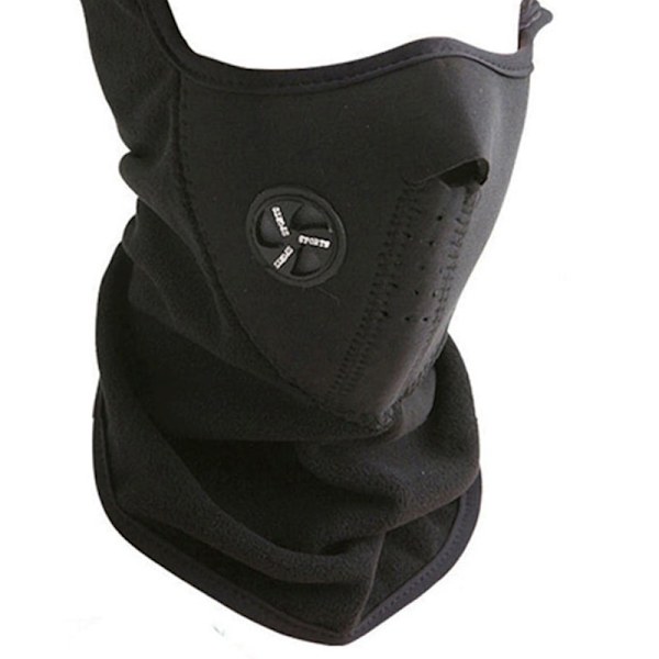 Halvmaske i Neopren - Sort Sort black one size