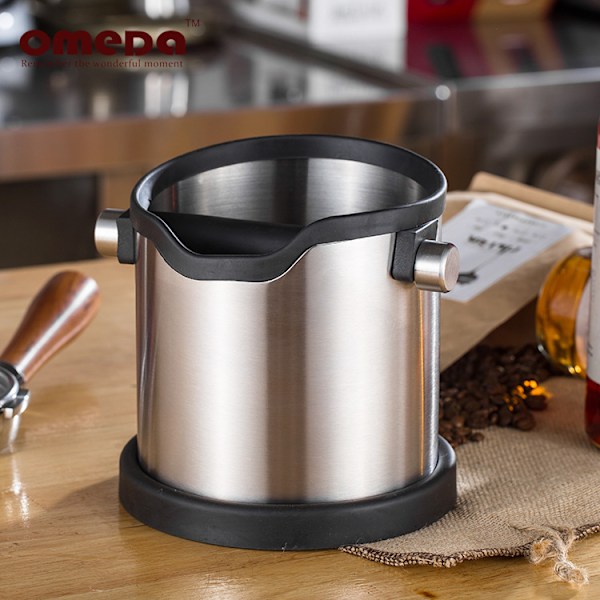 Knockbox, Rustfrit Kaffebordsbeholder, Beholder til Opsamling af Kaffegrums