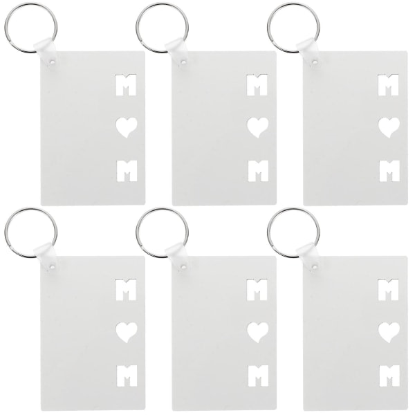 pcs Heat Transfer Sublimation Blanks Keychain til mors dag F