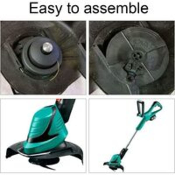 24 stk. Plastskæreblad til græsslåmaskine - Udskiftningsklinger til Bosch Art ART23-18Li Art 26-18Li Trimmer - 84 x 23 x 1 mm