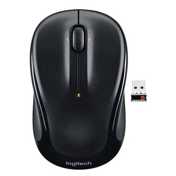 LOGITECH M325 Sort Trådløs USB 1000 DPI Kontormus sort black