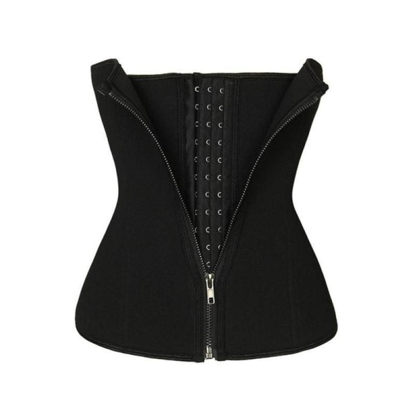 Bastu svettbälte for vekttap Neopren waist trainer Body Sh blackL L