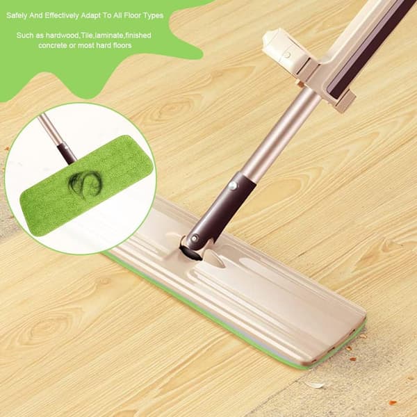 6 stk Mopp (grønn) erstatningsputer, mikrofiber spraymopp for spraymopper-FA-
