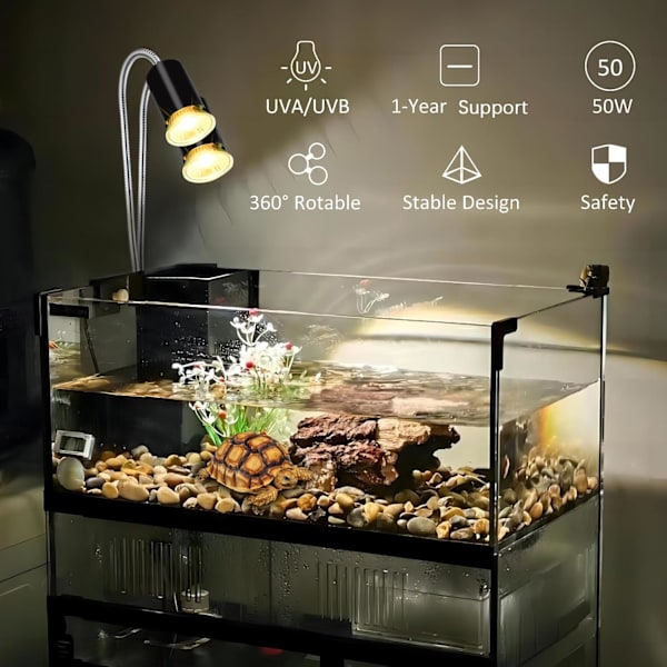 Skildpadde Varmelampe 4-pak, 25/50/75W UVA UVB Reptil Skildpadde Glødepærer til Amfibietanke, Terrarier og Bur, Fungerer med Forskellige Lampearmaturer 25W