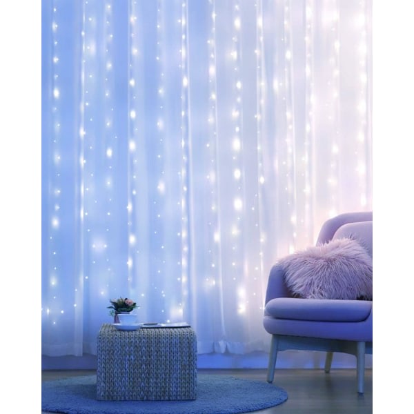 2-pakkaus USB-käyttöiset keijut, 20m/65.6ft 200 LED kuparilanka