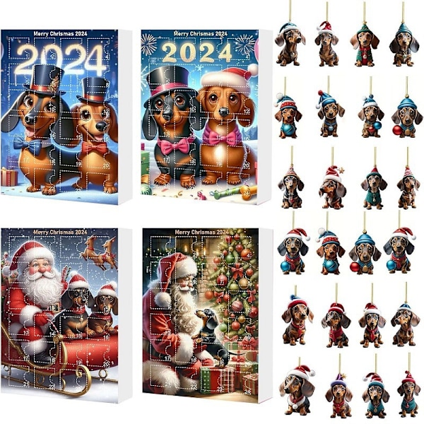 Ny 2024 Dachshund Julekalender