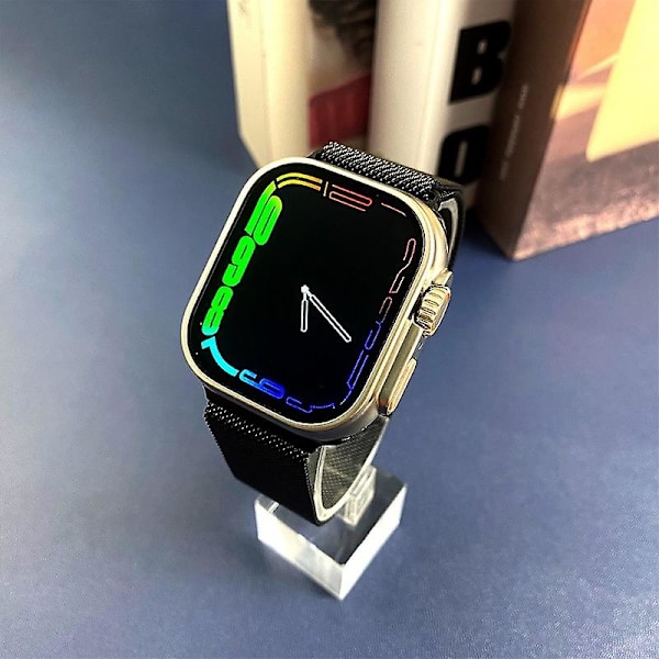 S9 Ultra Smart Watch 2,02\" HD Stor skärm Herr Dam Smartwatch Bluetooth Samtal Bluetooth Musik Sömnövervakning Trådlös klocka Black