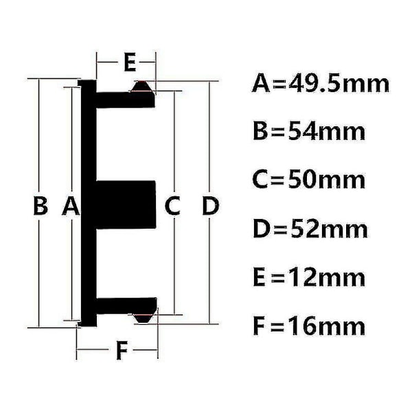 4 stk. 54mm (52mm-50mm) Bil Fælg Navkapsel Auto Bil Hjul Centerkapsler Navkapsel Støvdæksel Dæksler Sort Krom Sølv
