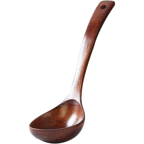 Ladle Soup Spoons with Long Handle Wooden Handle Kitchen