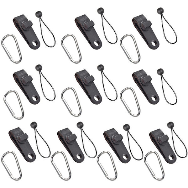 10st Tarp Clips, Tarp Clips, Tältklämma, Bungee Tensioner, Tarp Tension Perfekt för presenning, tält, markiser,