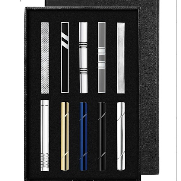 Solmukkeenäppäinsetti - 10 kpl - Solmukkeenäppäin - Solmukkeenäppäin - Deluxe - Kaksoisraidallinen - Raidallinen - 60mm - Solmukkeenäppäin 60mm*6mm - Miesten solmukkeenäppäimet - Solmu C