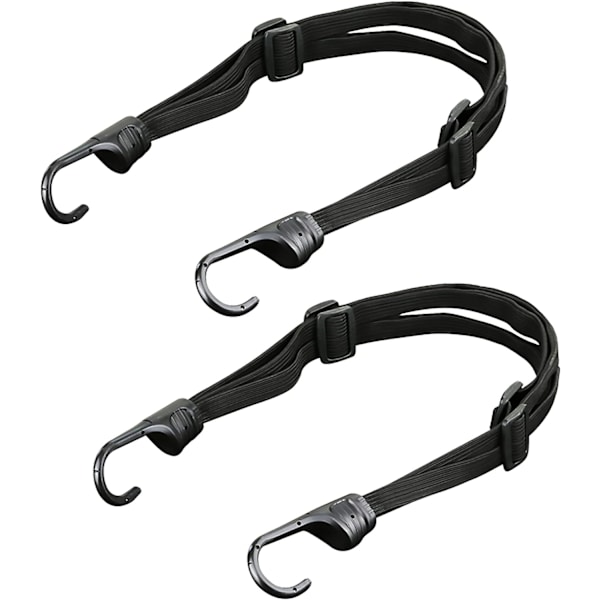 2 kpl Raskaat Bungee-köydet Koukuilla Litteä Bungee Pyörän Lukko