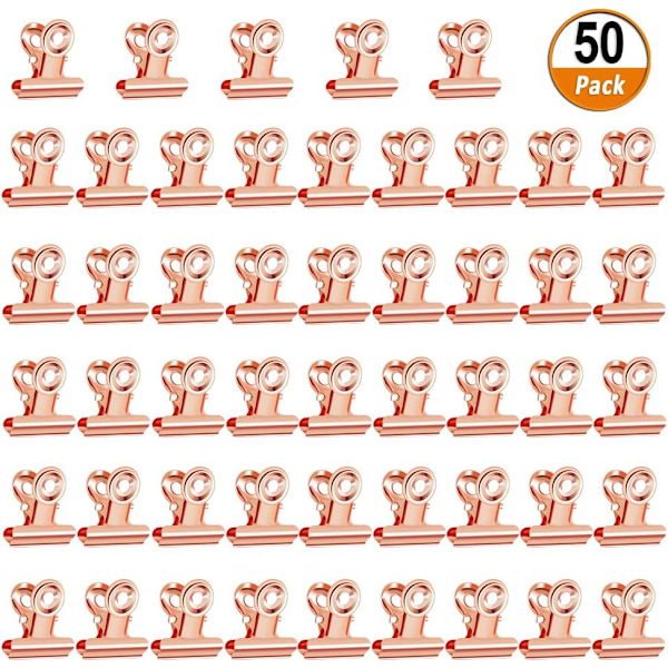 50 st små bulldog-klämmor små klämmor pärmklämmor fil