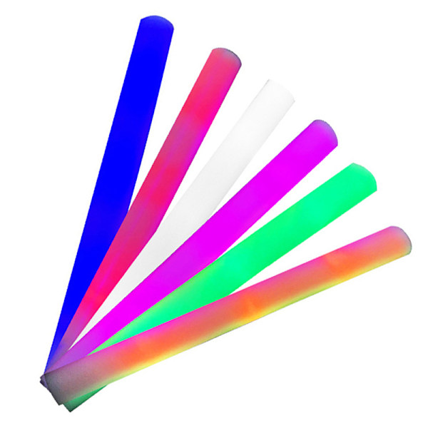 30 st Skumstavar med LED-ljus, Rally, Karneval, Flerfärgad, Hejar one size