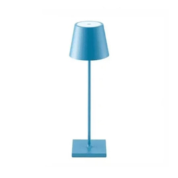 Dimbar trådløs bordlampe 3-veis trådløs aluminiumslampe for lesing[hk] Blue