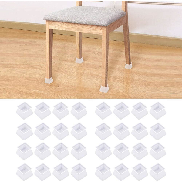 32PCS Bordstolar Benbensskydd Mössor Stolsbensskydd