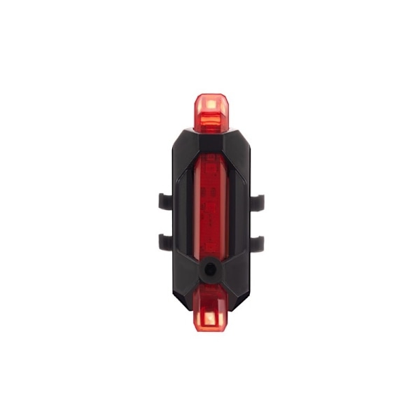 2-PAK USB Ladbar Sykkellys Foran & Bak black