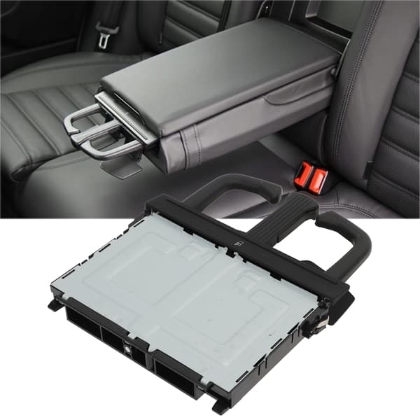 Rear Armrest Cup Holder 8P0885995B Retractable Drink Cup Storage Shelf For A3 A4 A5 A6 Q5 Q7-FA-