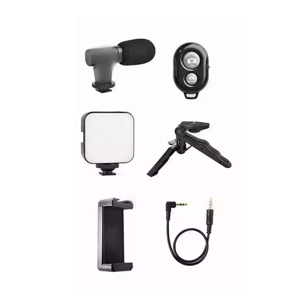Smartphone Vlogging Kit med stativ för TikTok, Youtube och Streaming 110