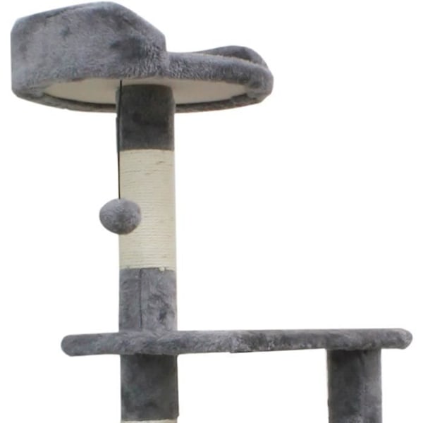 JAPSER - Kattetre - 40 x 40 x 114 cm - Grå
