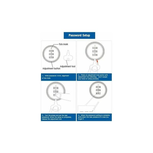3-cifret kombinationslås til skab, skab, dør, skuffe | CHAM-kompatibel-FA-