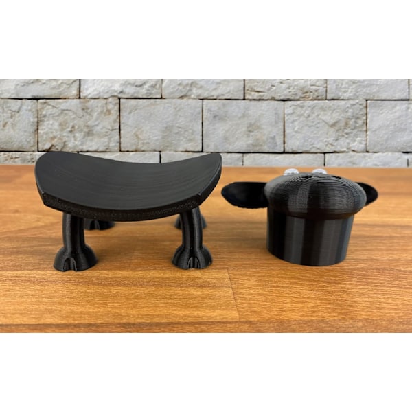 Får Toalettpappershållare - Toalettpapper Deco Black - Toalettrulle