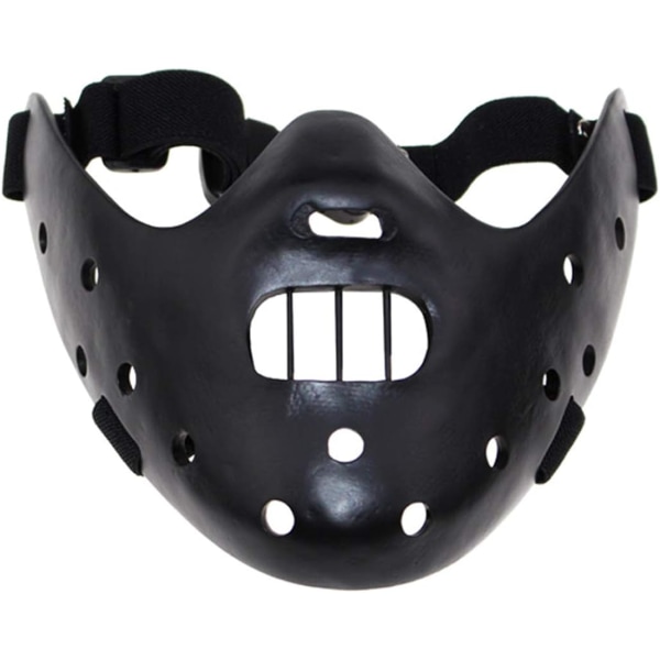 Infinity Gauntlet Hannibal Lecter Mask The Silence of The Lambs Resin Horrible Killer Movie Mask Black