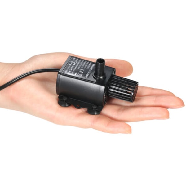 Ultralyd Vandpumpe Mini Børsteløs USB DC5V 2.4W Vandtæt Nedsænkbar Springvand Akvarium Cirkulerende 250L/H Løft 200cm