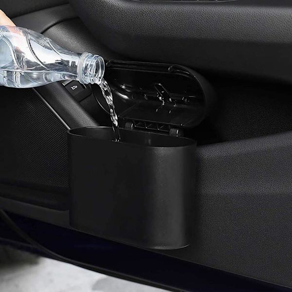 2 kpl Mini-roskis, Monitoiminen Auton Roskis Kansi - Vedenkestävä Roskis Sopii Kotiin, Toimistoon, Keittiöön, Olohuoneeseen, Mini-säilytykseen