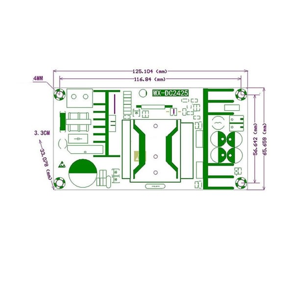 36V 7A 250W AC/DC Strömförsörjningsadapter Spänningsreglerad Transformator Sw