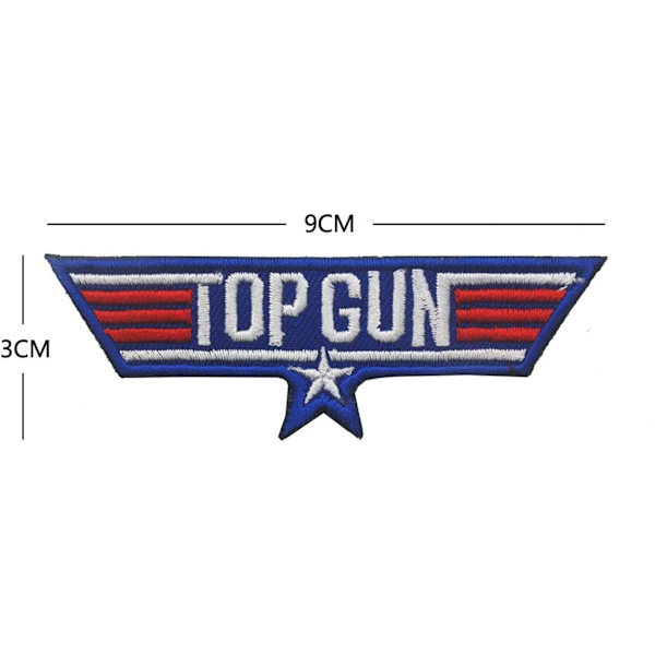 Maverick Amerikansk Flag Iron-on Sew-On Patches (11-pak)